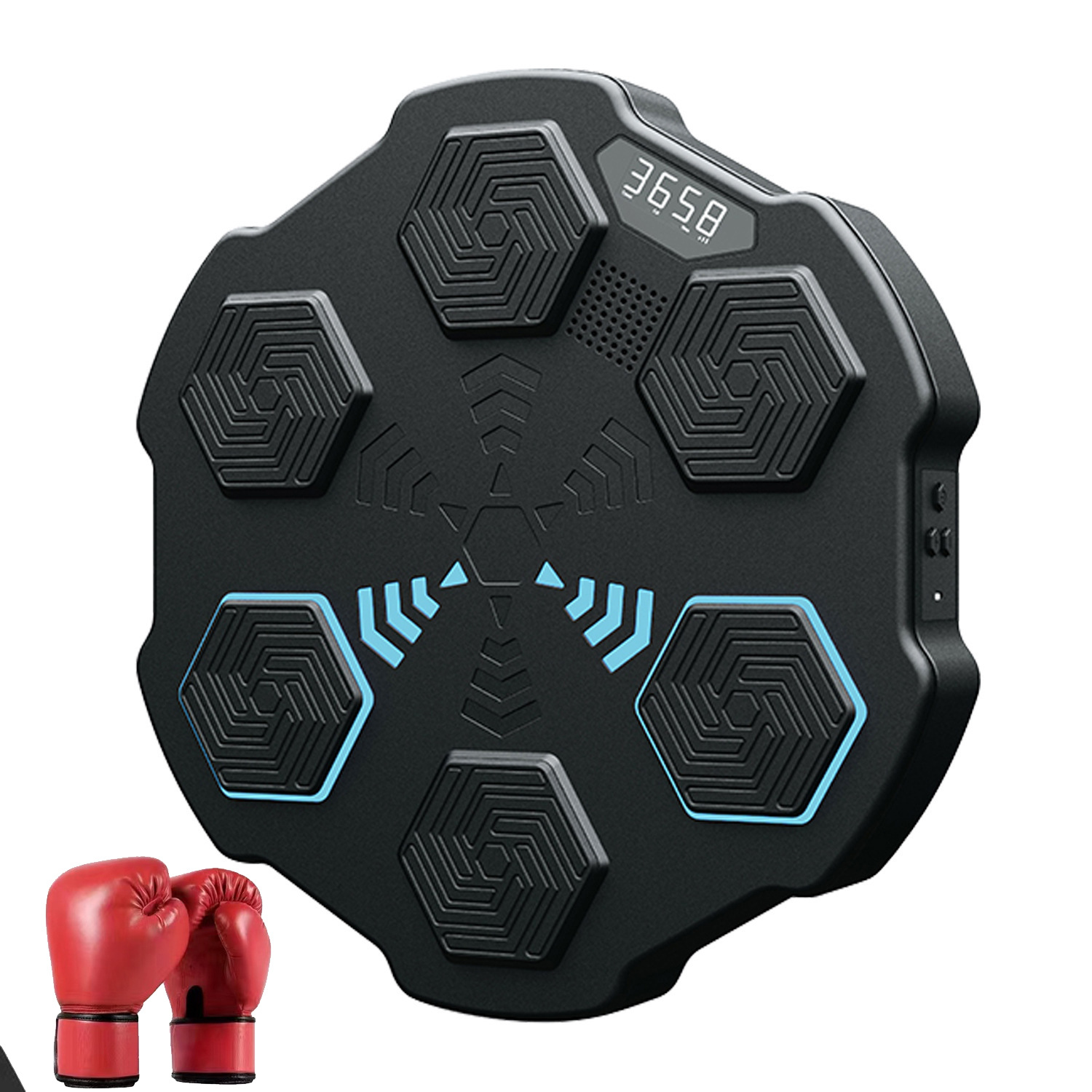 Nueva música inteligente máquina de boxeo objetivo inicio fitness Bluetooth música luz ritmo boxeo pared objetivo
