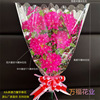 五七花 新款康乃馨手抱花 永生花菊花手捧 清明花批发 仿真祭祀花|ms