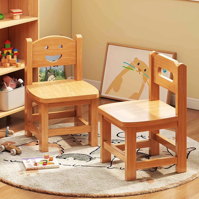Taburete de madera maciza sala de estar casera respaldo taburete de madera taburete de jardín de infantes taburete de madera taburete de madera taburete bajo