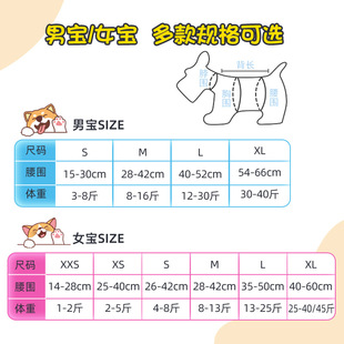 Dog Diapers Pet Diapers Teddy Diapers Pet Puppy Menorrhage Pants Bitch Pants Dog Supplies