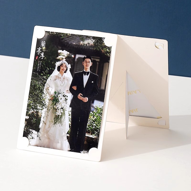 insert corner cardboard photo frame with bracket table hand-painted diy cardboard simple picture frame painting work mounted paper picture frame