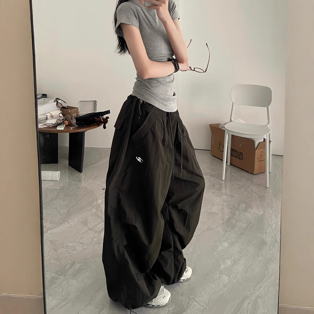 Summer Quick-drying Sports Pants Women's Loose All-match Wide-leg Overalls Jazz Dance Pants Thin Paratrooper Casual Long Pants