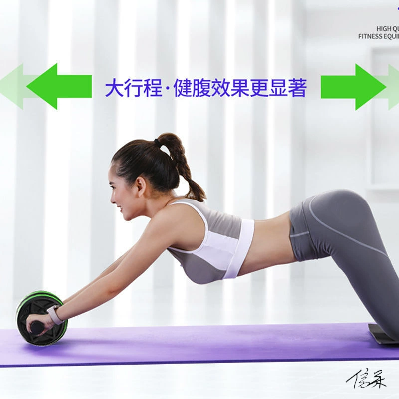 Ролик для отжиманий, ролик для силы сердечника, оборудование для фитнеса, двойное колесо, колесо для брюшного пресса, спортивный домашний мужской живот для похудения живота