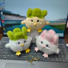 蒜鸟发声玩偶挂件武汉文创搞笑和平鸟公仔送人礼物钥匙扣挂件