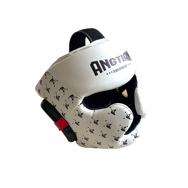 Fábrica Angtian Boxeo Monkey Face Protector de Cabeza Sanda Boxeo Muay Thai Casco Protector