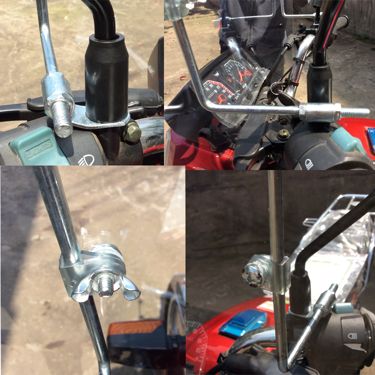 Motorcycle Electric Vehicle Tricycle Windshield Modified Front Windshield Hard Transparent Plate Widened Windshield