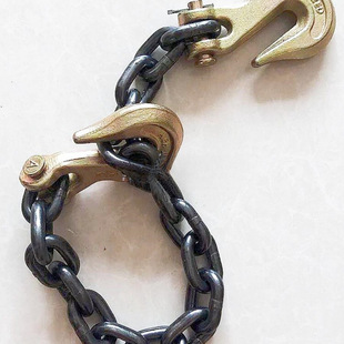Double Claw Hook Lifting Chain Sling Manganese Steel Chain Fork Iron Chain Hook Stone Lifting Binding Iron Chain