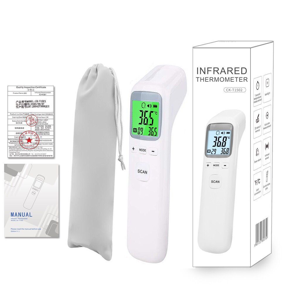 Fda Ce Export Infrared Digital Thermometer Handheld Dual-Purpose Household Thermometer Forehead Thermometer Manufacturer Ck1502