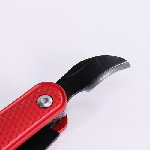 6-in-1 Multi-functional Folding Knife Outdoor Multi-combination Portable Folding Knife Sharp Aluminum Alloy Shell Knife