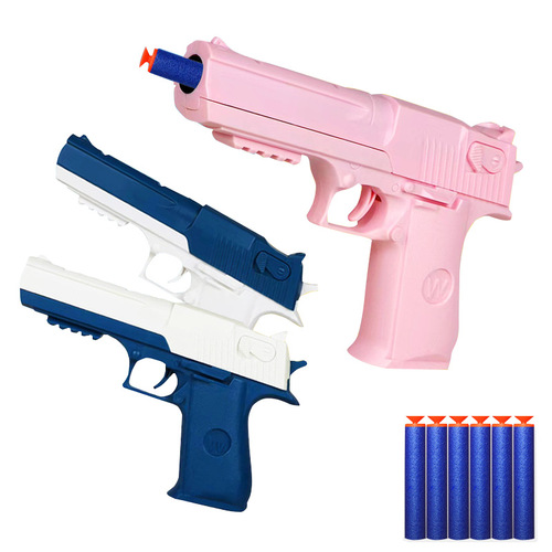 Cross-border Bestselling Eagle Soft Air Gun Children's Toy Bullet Simulation Gun Boy Toy Pistol Model