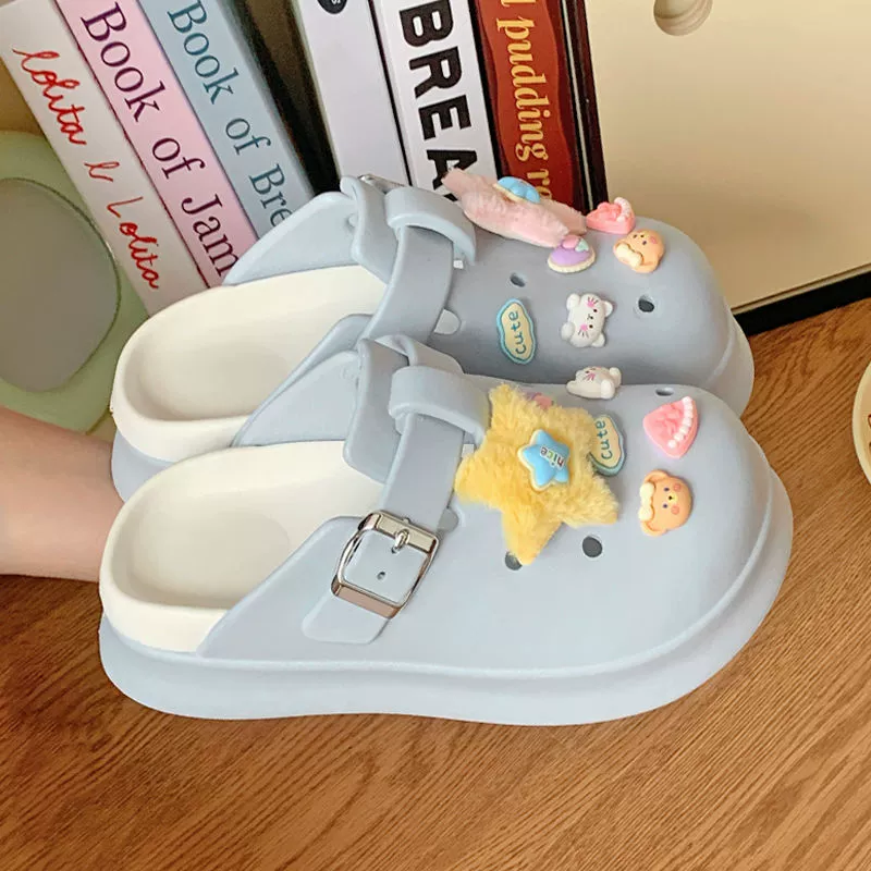 Женские сабо Dopamine Birkenstock Crocs-стиля, толстая подошва, с закрытым носком, противоскользящие (35–40)