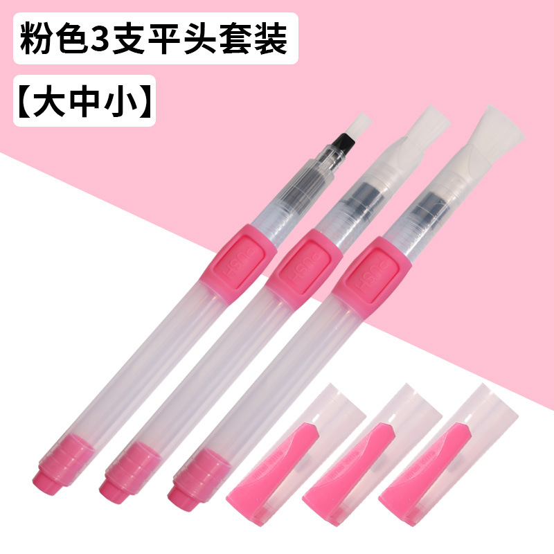 Fábrica al por mayor pluma de agua del grifo pintura sólida acuarela pintura pincel de escritura pluma de almacenamiento de agua de gran capacidad cepillo de plomo de color soluble en agua