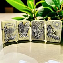 打火煤油打火机砂轮批发锌合金浮雕雄鹰系列老式烟具猛火防风