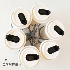 クロスボーダーパーティー携帯折りたたみカップホルダー回転六杯コーヒーカップホルダーKTV手提げカクテルホルダーミルクティーカップ
