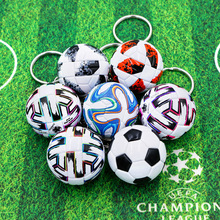 仿真迷你PU足球鑰匙扣掛件比賽用球紀念品活動贈品創意禮品掛飾