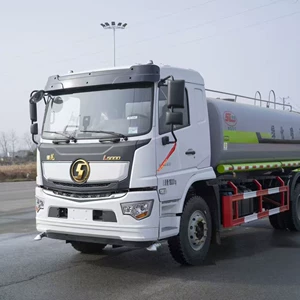 15-ton new Shacman Delong L5000 road sprinkler truck, landscaping fog cannon spraying truck, 30m spray truck