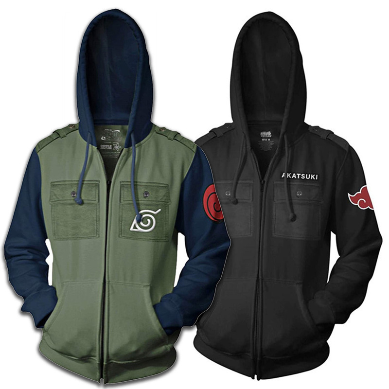 2025 New Naruto Series Adult Men's Same Style 3D Digital Printed Hooded Cardigan Sweatshirt Cos Jacket 2025 New Naruto Series Adult Men's Same Style 3D Digital Printed Hooded Cardigan Sweatshirt Cos Jacket