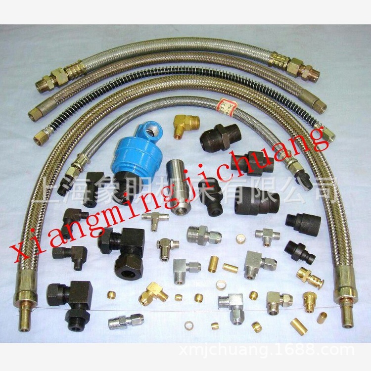 上海第二锻压厂JH21/23冲床连杆曲轴滑块导轨油路分配器高压接头