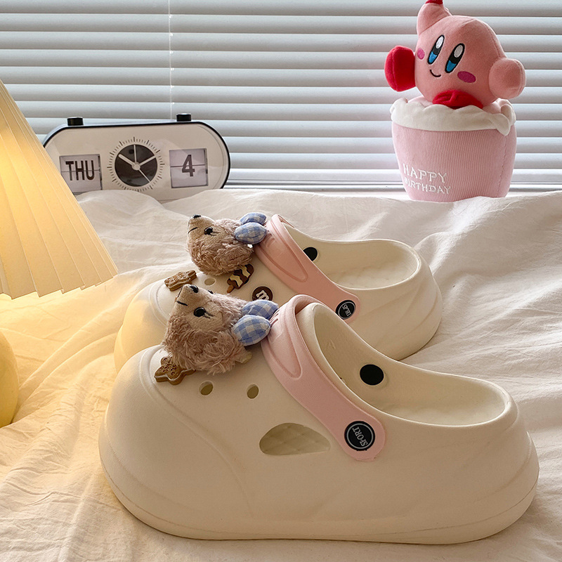 흰색 분홍색 파란색 모자 건담 베어