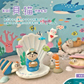 日式ZAKKA海洋系列贝壳猫咪微缩水族场景拍摄道具创意礼品小摆件