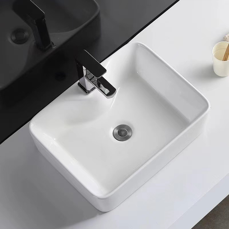 Hotel Mesa lavabo cuenca sola cuenca mini lavabo del hogar balcón lavabo de cerámica de gran tamaño lavabo de comercio exterior