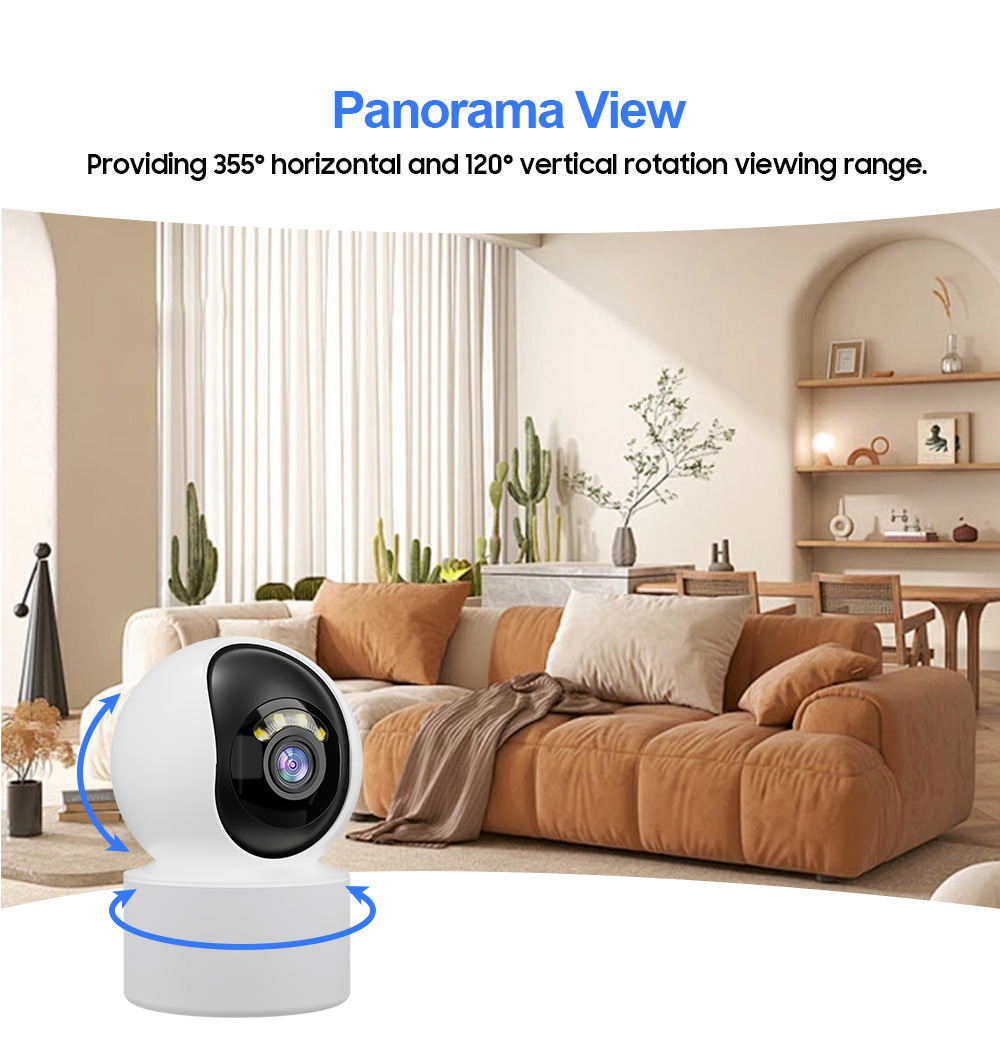 Indoor Home Überwachungskamera Wireless WiFi HD Vollfarb-Nachtsicht Handy Remote Monitor *_voghion.com