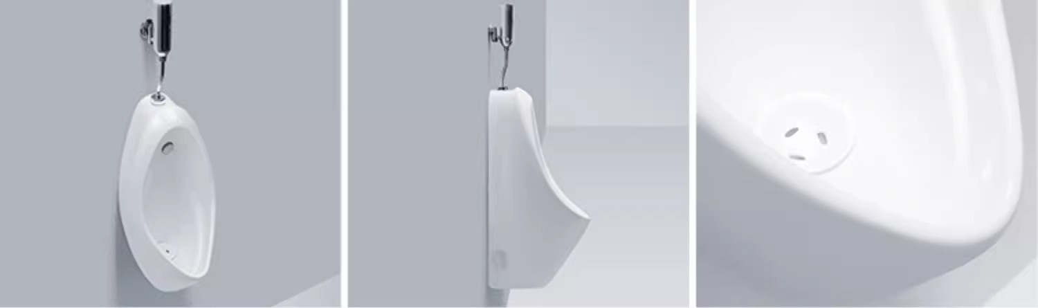 Integrated automatic sensor urinal for men, wall-mounted ceramic urinal, wall-mounted urinal, floor-standing urinal pool undefined
