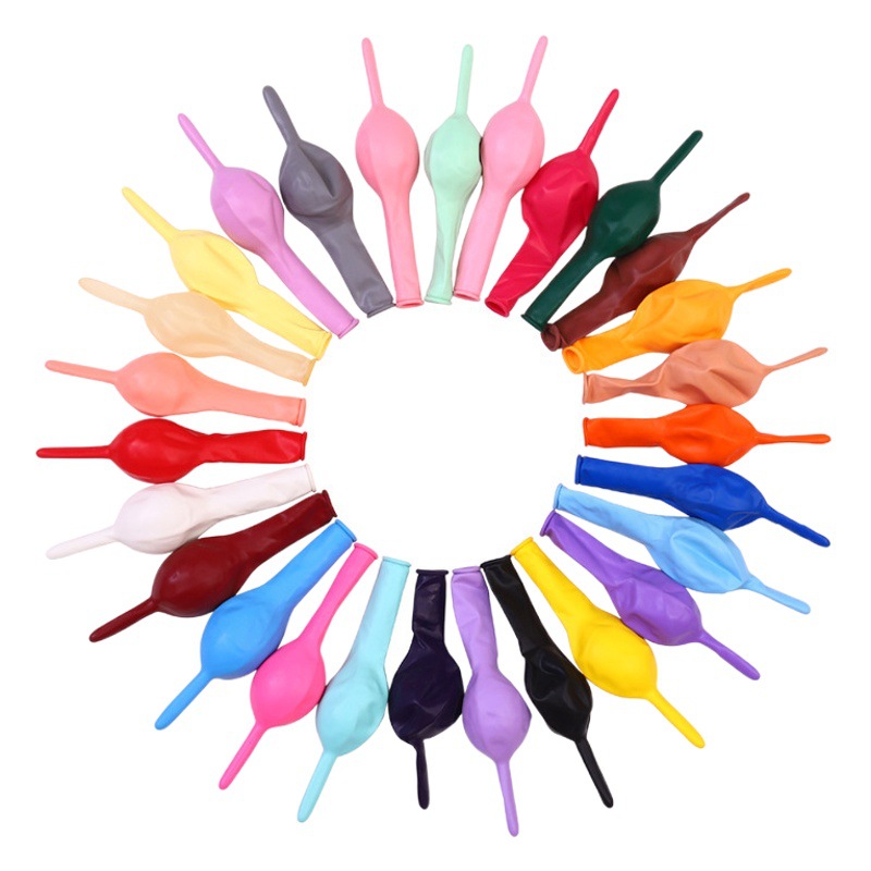 Bola de cola de globo de macaron de 10/12 pulgadas, decoración de fiesta de estilo de conexión, decoración de cumpleaños de boda, bola de cola de aguja