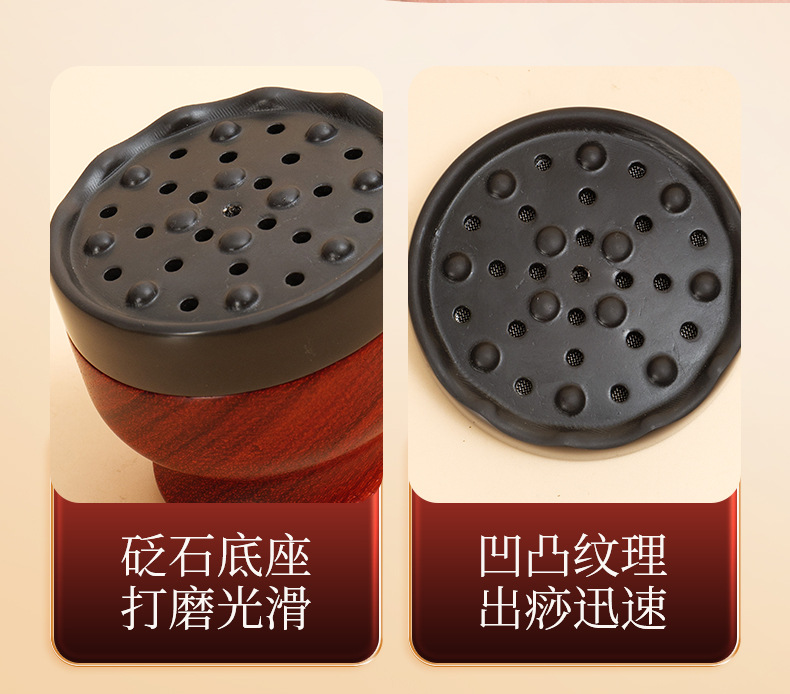 Bian Stone Moxa Massage Brush Home Meridian Gua Sha Abdominal Rubbing Warm Moxibustion Box Heat Therapy Tool key features