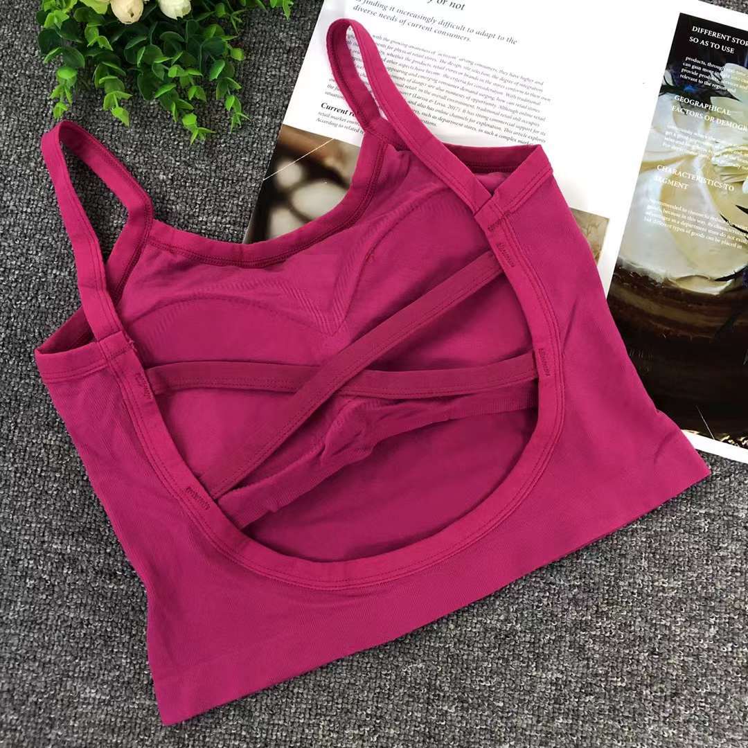 Nuevo chaleco sin costuras de alta elasticidad de alta calidad de dama sin anillo de acero bra de yoga ropa interior deportiva mujer al por mayor