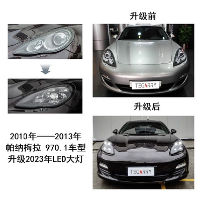 Suitable for Porsche Panamera 10-23 models 970 971 series upgraded new modified LED headlights wholesale (Big Surrounded) - 9701-upgraded-to-23-models-of-headlights
