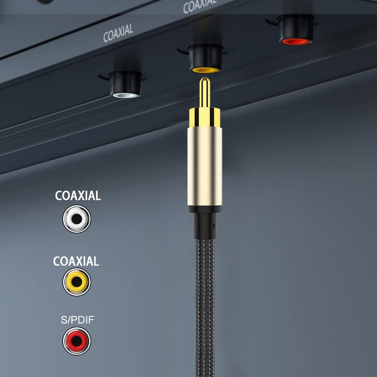 Cable de audio de SALIDA COAXIAL DIGITAL TV DVD amplificador de potencia altavoz de audio Cable de loto RCA cable de audio público a público