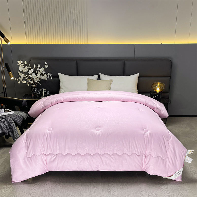 부드럽고 따뜻한 실크이불 [엠보싱핑크]