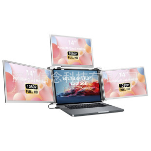 Kulee 14-16 Inch Laptop Screen Extender Quad Monitor Portable
