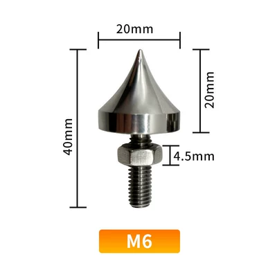 Audio Speaker Spikes, Floor-Standing Speaker Spike Stands, Shock-Absorbing Spikes, Rack Spikes, Spike Pads, Hi-Fi Audiophile Speaker Spikes (Electric car big tripod) - m6