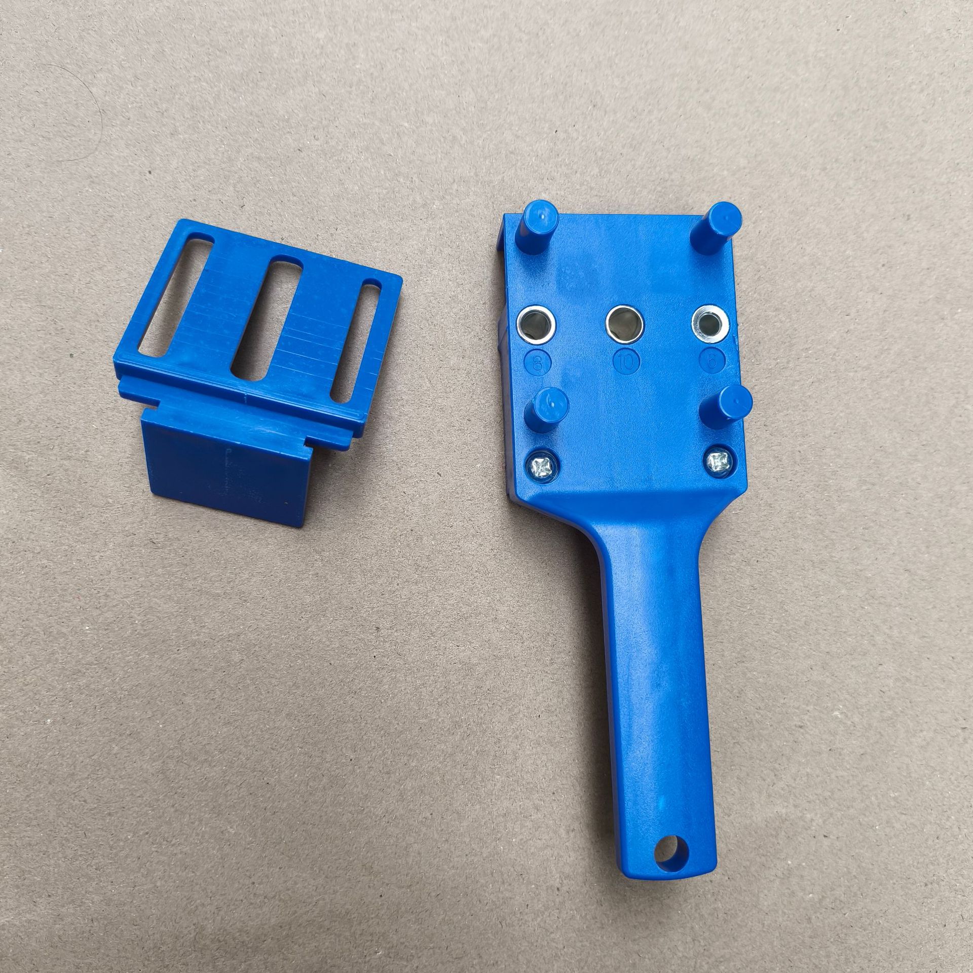 木工直孔打孔定位器 手持式木板连接钻孔定位器 木工工具 ABS塑料