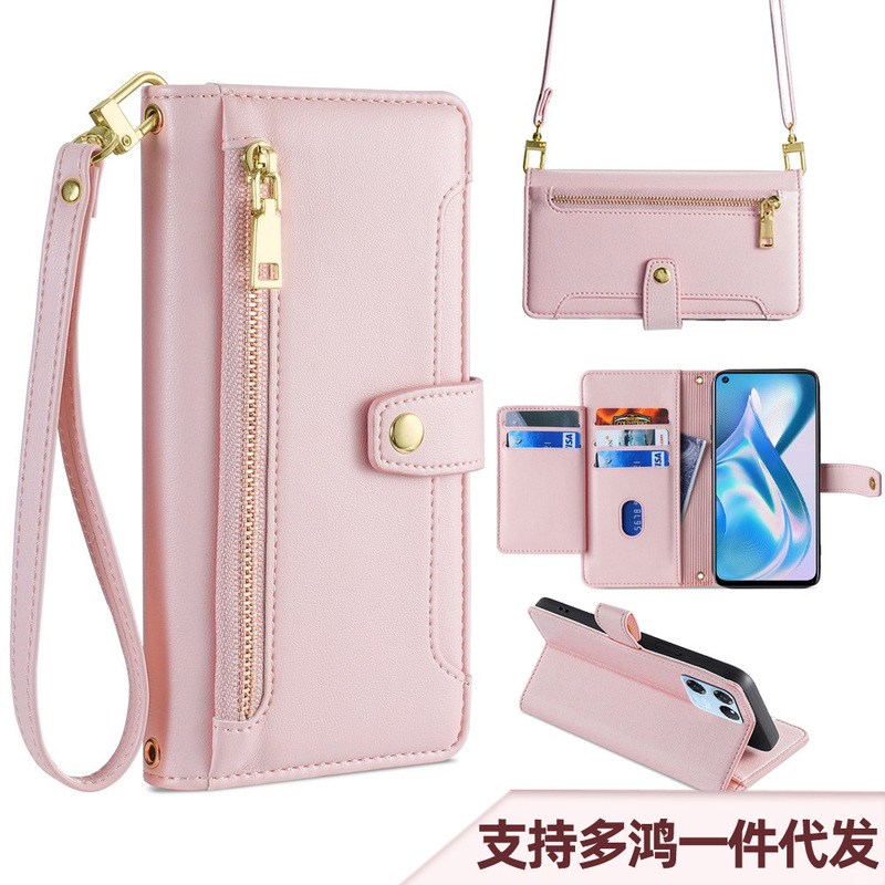 Suitable for Wholesale Oneplus 10 Pro Zipper Wallet 9R Storage Leather Case Oneplus 8t Shoulder Strap Mobile Phone Case Suitable for Wholesale Oneplus 10 Pro Zipper Wallet 9R Storage Leather Case Oneplus 8t Shoulder Strap Mobile Phone Case