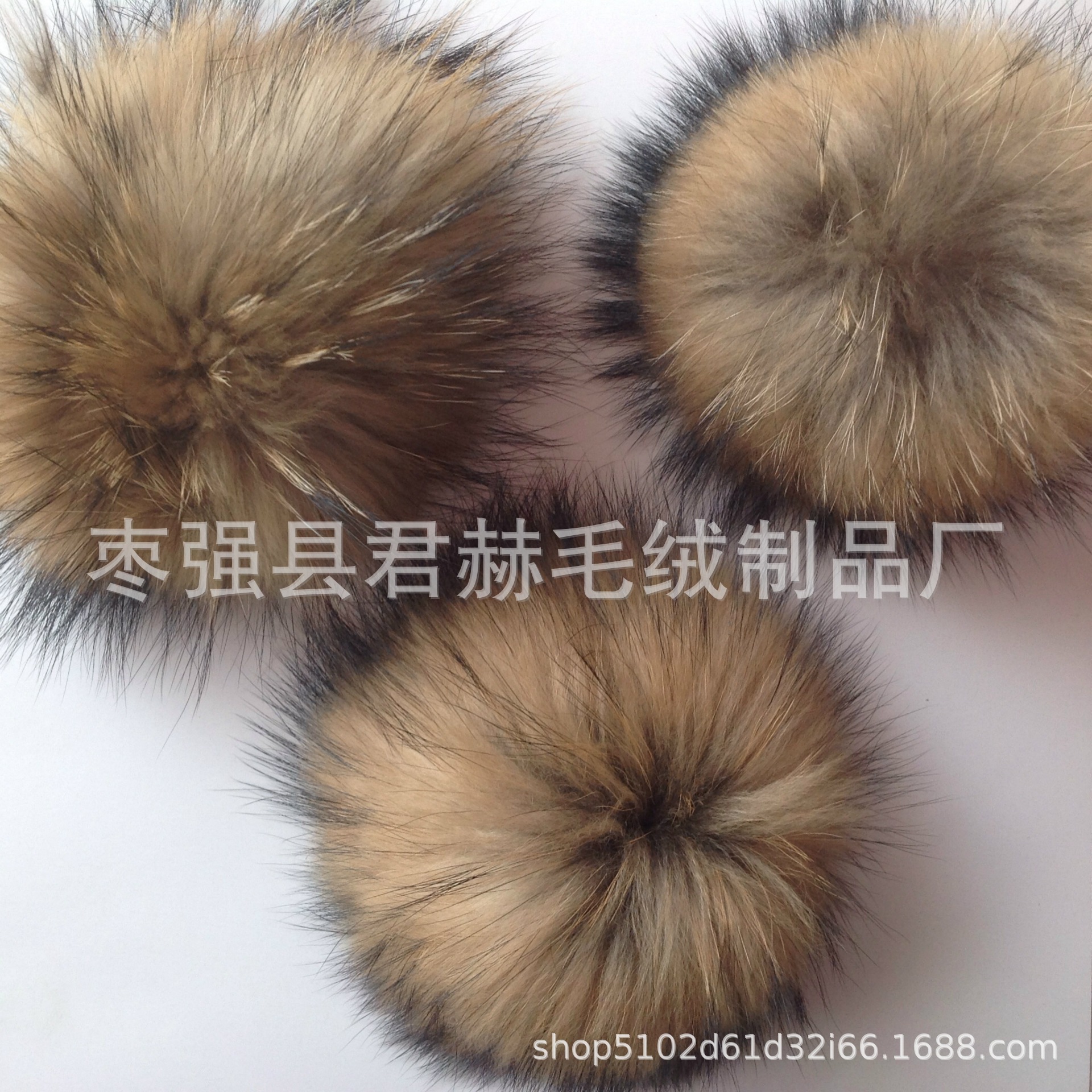 Bola de piel de mapache real de fábrica 9 10 11 12cm zapatos de sombrero de bola de piel ropa de bricolaje accesorios de joyería colgante