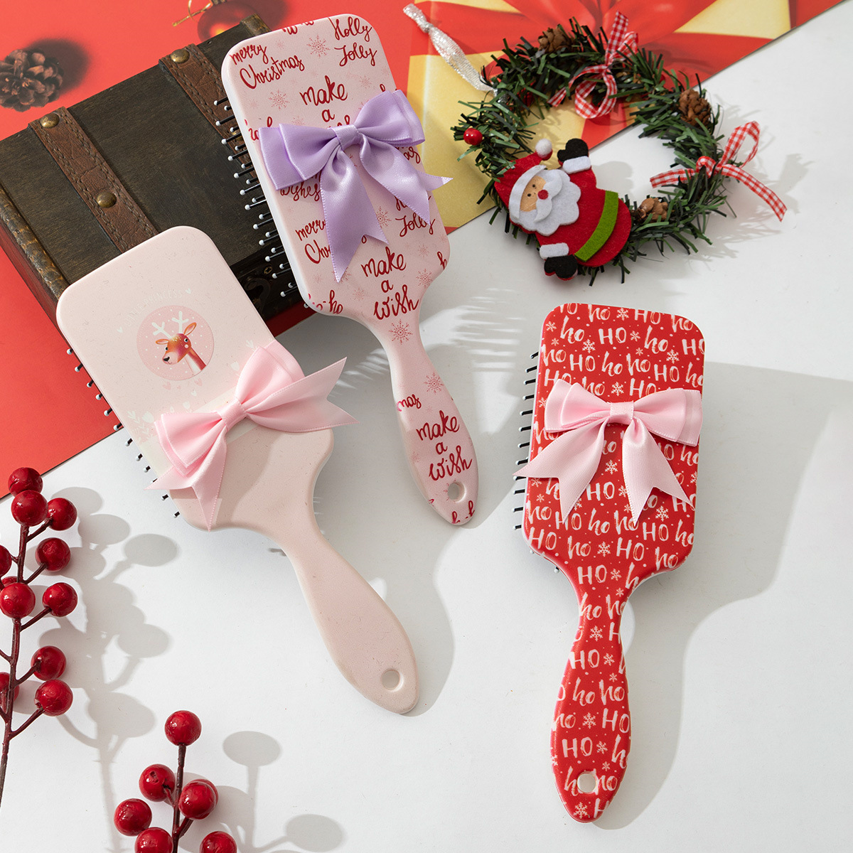 Hair Comb Makeup Tools Types Sweet Letter Bow Knot ABS Hair Combs