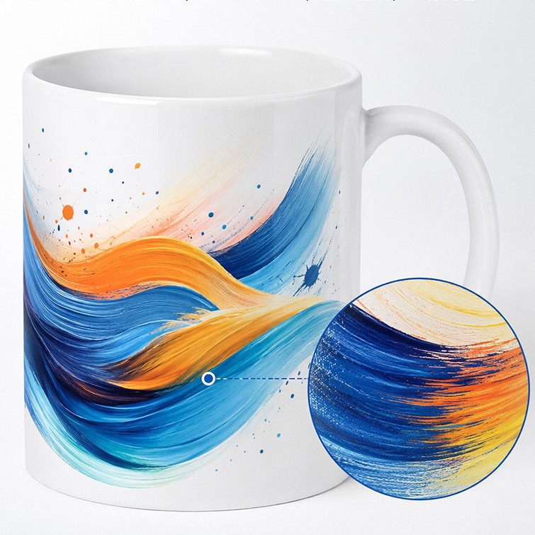 Fabricante de suministro de tazas de cerámica tazas de recubrimiento de color tazas de sublimación de color tazas de transferencia de calor patrón personalizado tazas image 8