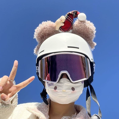 and Purple Kuromi Headband Ski: Dəbilqə (Kaska) aksesuarları - gingerbread-man-duffy