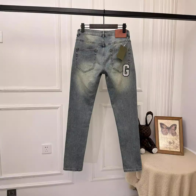 Poison family in stock 2024 autumn g family men's jeans south oil factory details perfect Joker fashion long pants