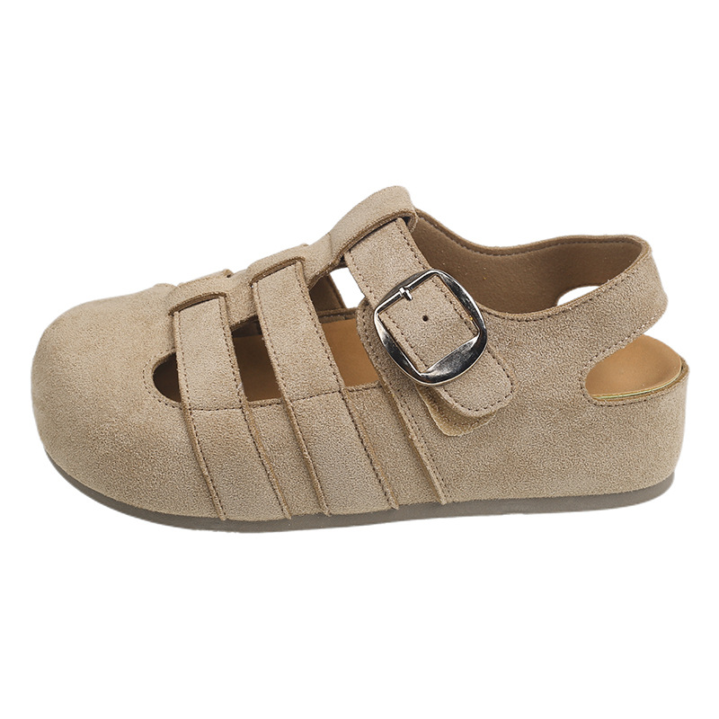 Aumentar la altura interior de la parte inferior de las sandalias de la cabeza trenzada sandalias de la mujer 2026 nuevo primavera y verano hueco ventilado zapatos romanos