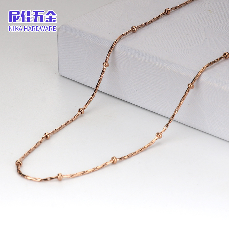 Collar femenino de acero inoxidable 316, cadena de labios minimalista, estilo moderno y versátil