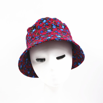 new pattern lady mom Middle and old age Mixed color Dark lines Hat Old lady Fisherman hat Thin section Simplicity Bucket hats