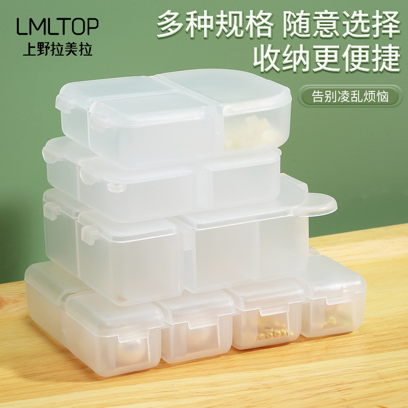 LMLTOP Creative nueva caja de almacenamiento multifuncional, caja pequeña de conexión de plástico, colección de almacenamiento de cuadrícula dividida