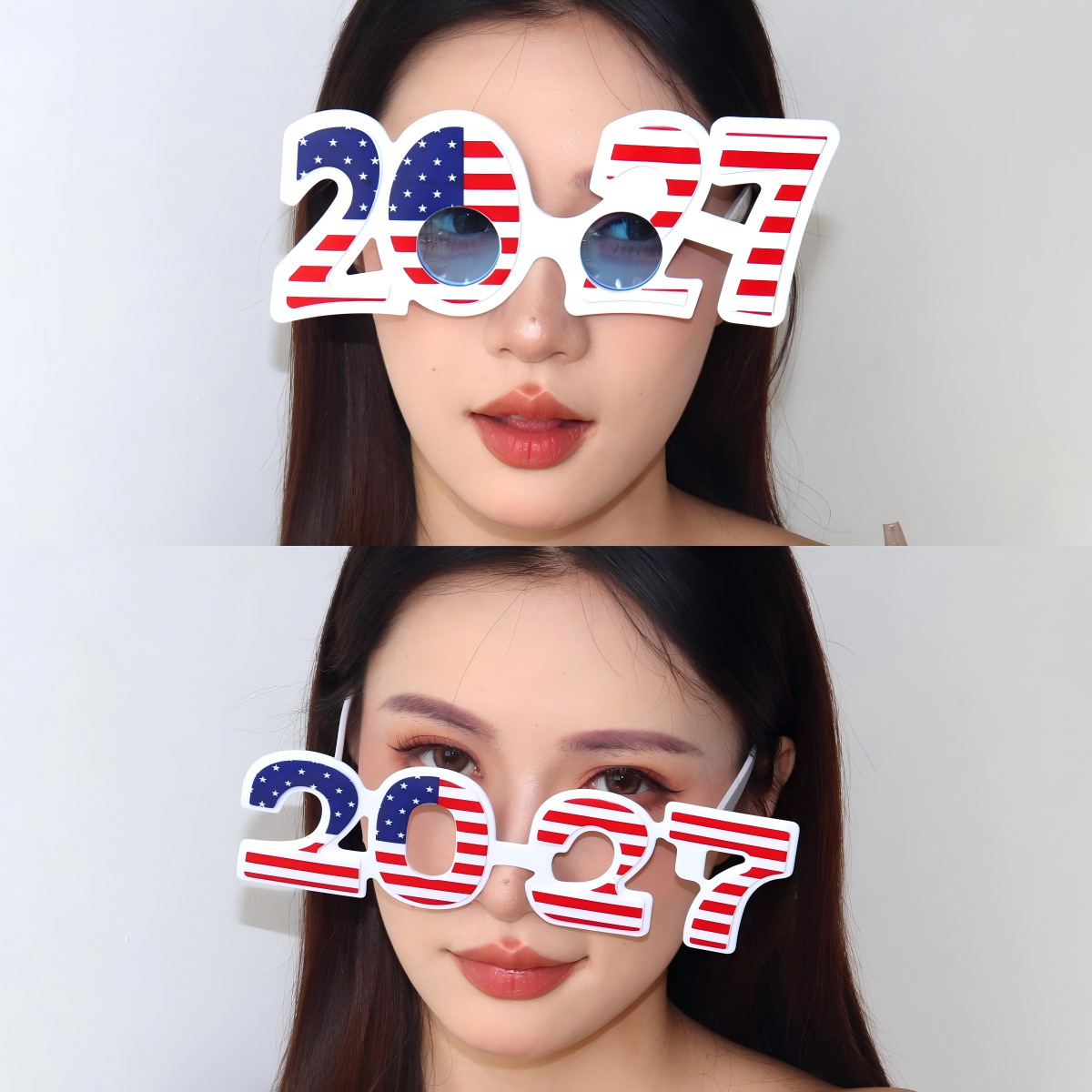 Gafas Digitales de Fiesta de Plástico ABS Decorativas para Año Nuevo y Navidad