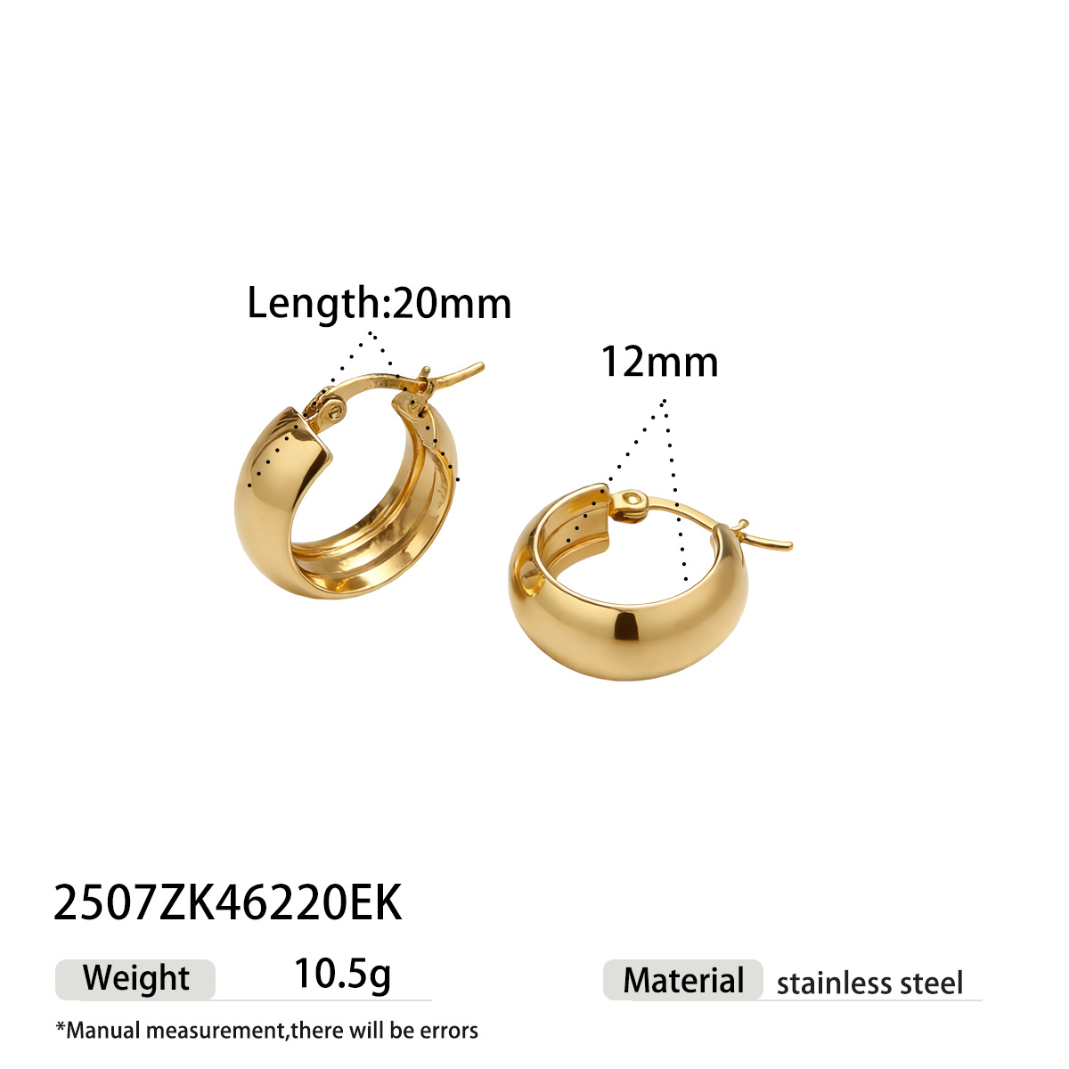Taina europa y americana orejetas de acero inoxidable, anillo de acero de aluminio, geometría de diseño clásico, orejetas de joyería transfronteriza para mujeres image 10