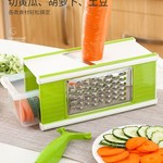 厂家现货五合一刨丝器多功能切菜器厨房多功能切丝器四面方刨土豆