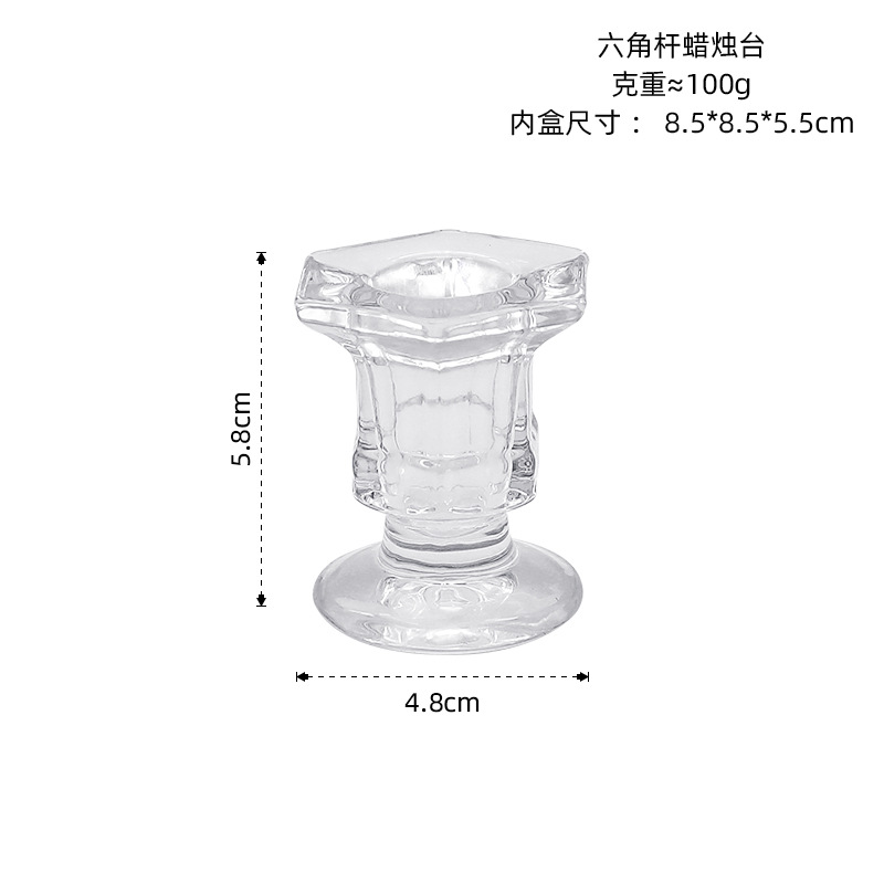 Vintage candelabro de cristal decoración soporte la vela Mesa aromaterapia hogar cena con velas apoyos atmósfera romántica diseño